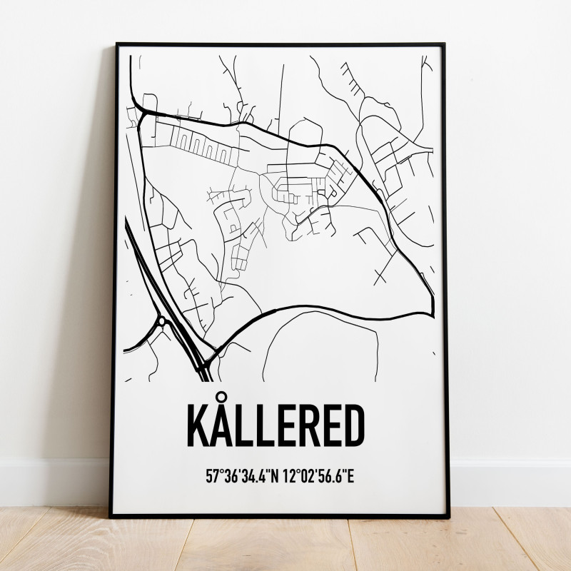 Kållered Karta Poster
