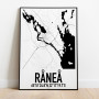 Råneå 2 Karta Poster