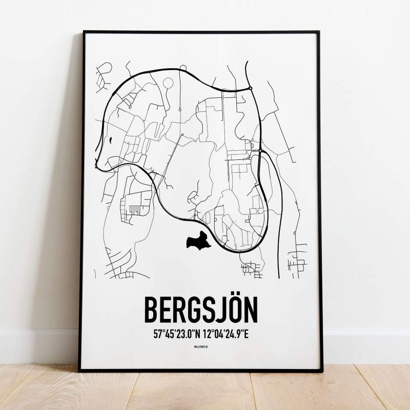 Bergsjön Karta Poster