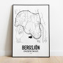 Bergsjön Karta Poster
