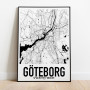 Göteborg 2 Karta Poster