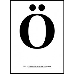 Alfabet Ö Poster