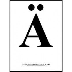 Alfabet Ä Poster