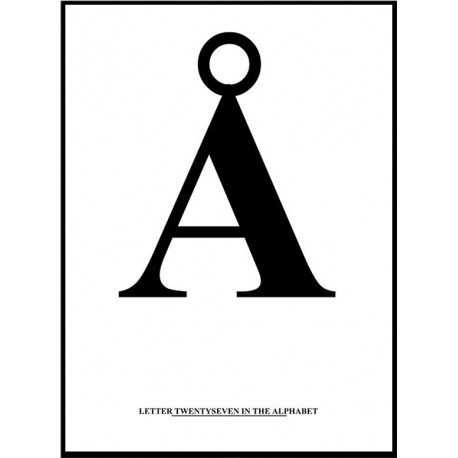 Alfabet Å Poster
