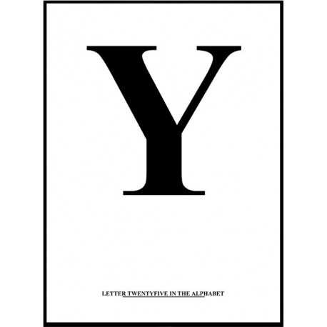 Alfabet Y Poster