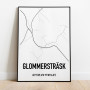 Glommersträsk Karta