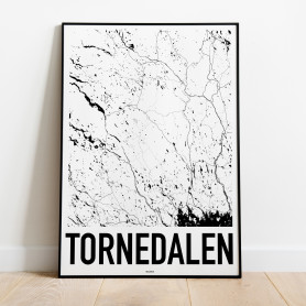 Tornedalen Karta Poster