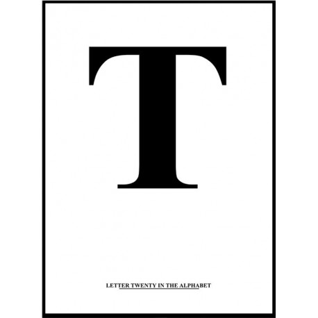 Alfabet T Poster