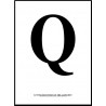 Alfabet Q Poster