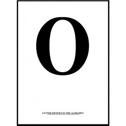 Alfabet O Poster