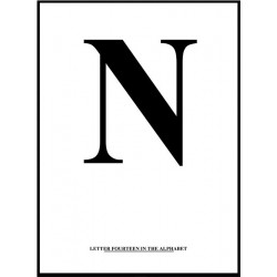 Alfabet N Poster