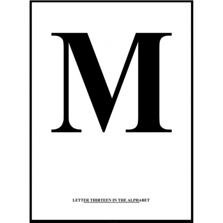 Alfabet M Poster