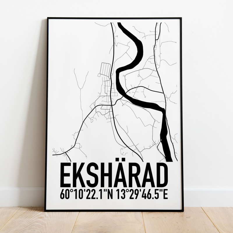 Ekshärad Karta Poster