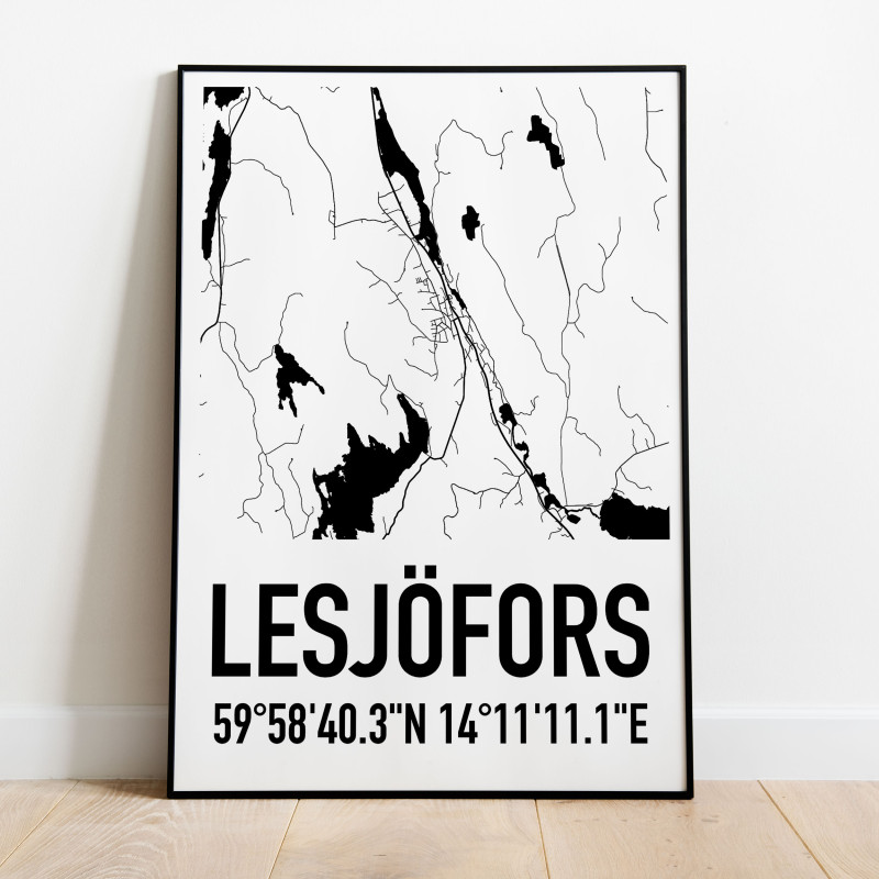 Lesjöfors Karta