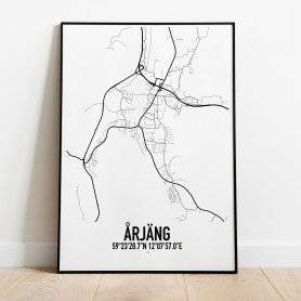 Årjäng Karta Poster