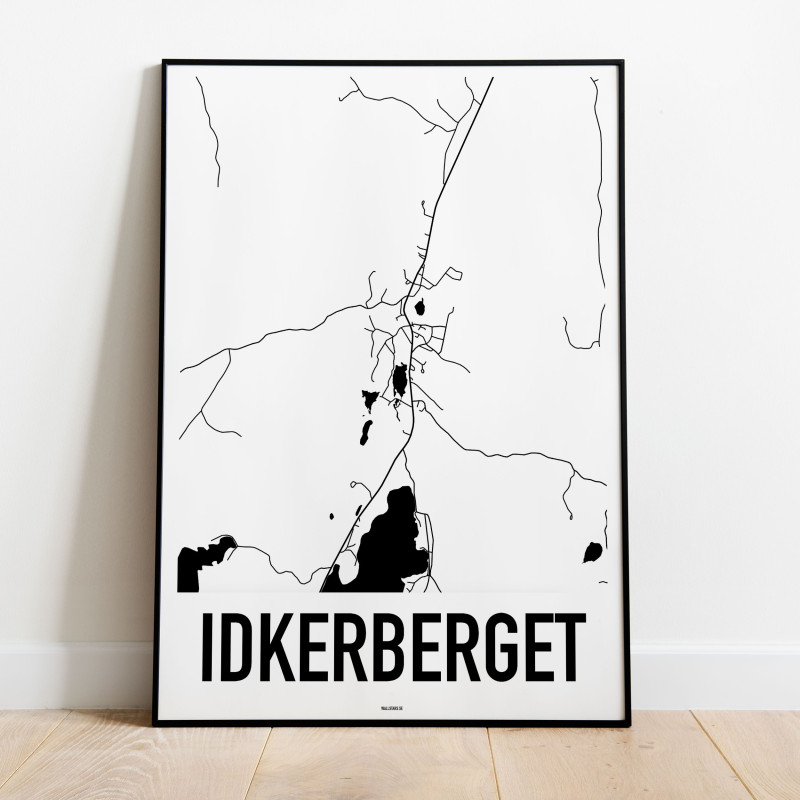 Idkerberget Karta