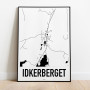 Idkerberget Karta