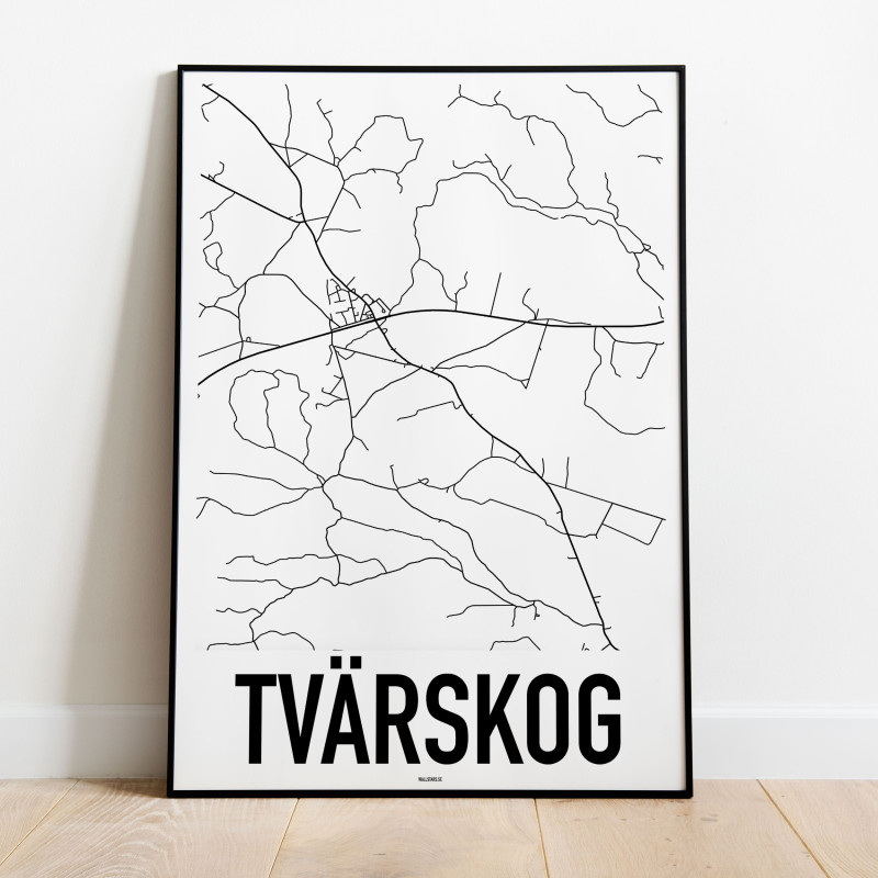 Tvärskog Karta