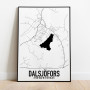 Dalsjöfors Karta Poster