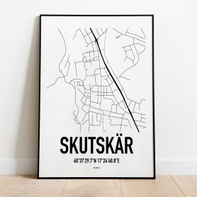 Skutskär Karta Poster