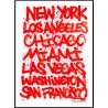 US Cities Poster