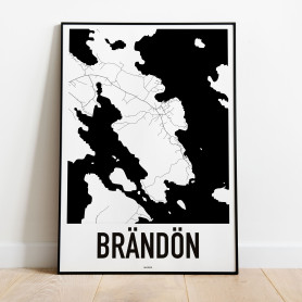 Brändön Karta