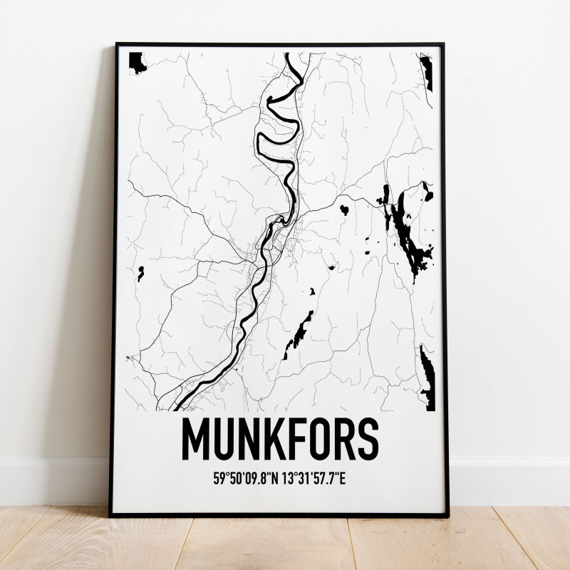 Munkfors Karta Poster