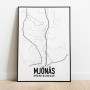 Mjönäs Karta Poster
