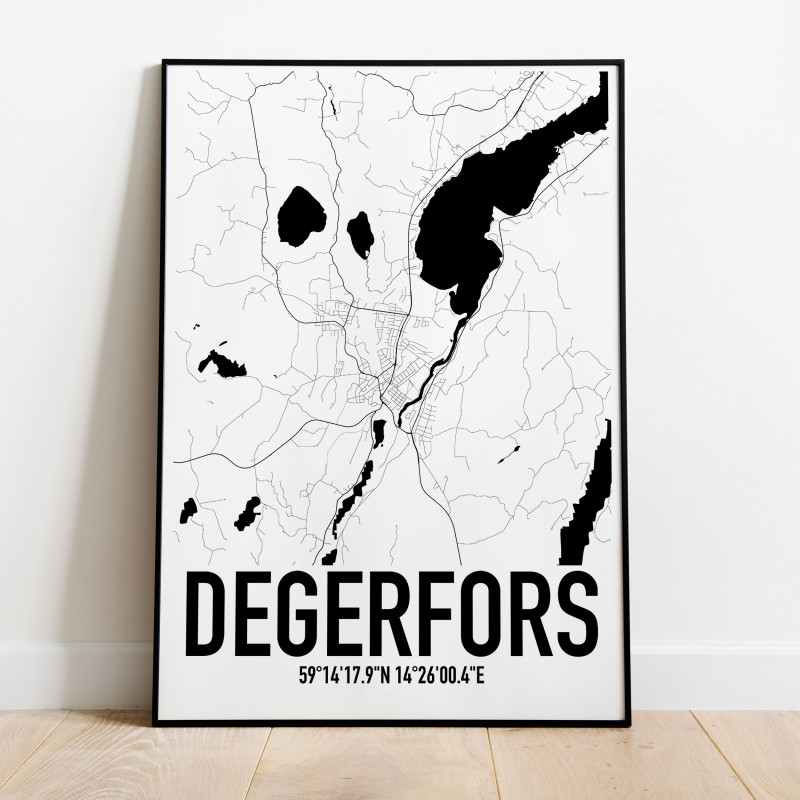 Degerfors Karta Poster