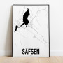 Säfsen Karta Poster
