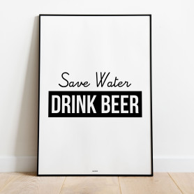 Drink Beer Poster