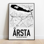 Årsta Karta Poster