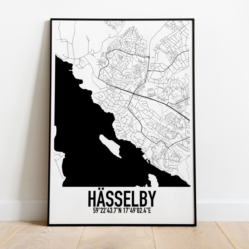 Hässelby Karta Poster