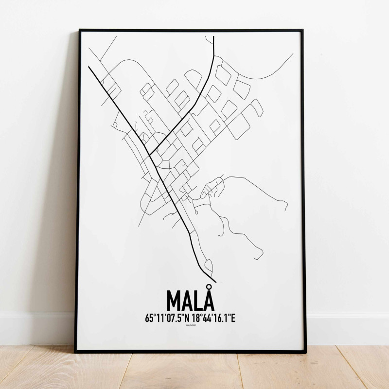 Malå Karta Poster