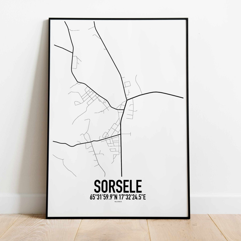 Sorsele Karta Poster