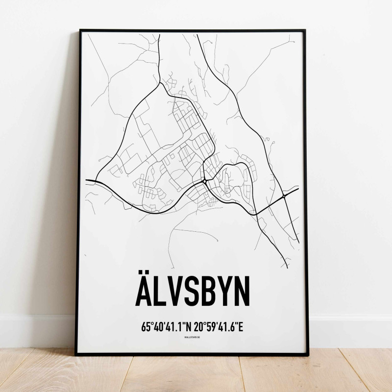 Älvsbyn Karta Poster