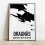 Dragnäs Karta Poster