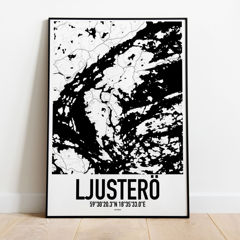 Ljusterö Karta