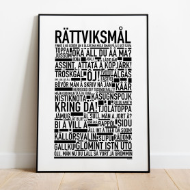 Rättviksmål Poster