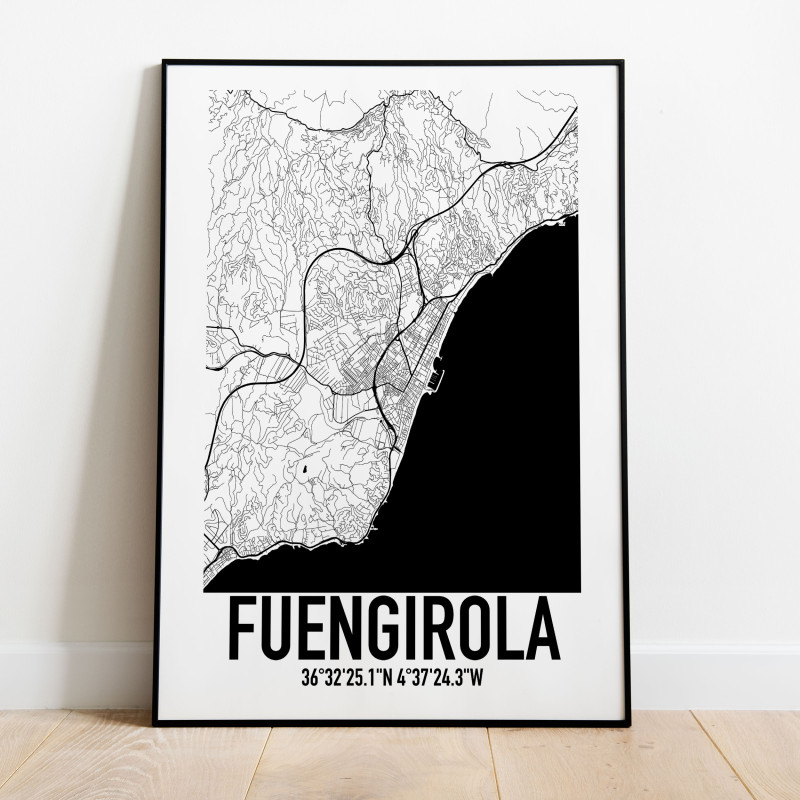 Fuengirola Karta Poster