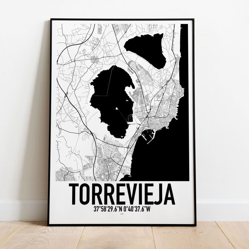 Torrevieja Karta Poster