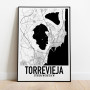 Torrevieja Karta Poster
