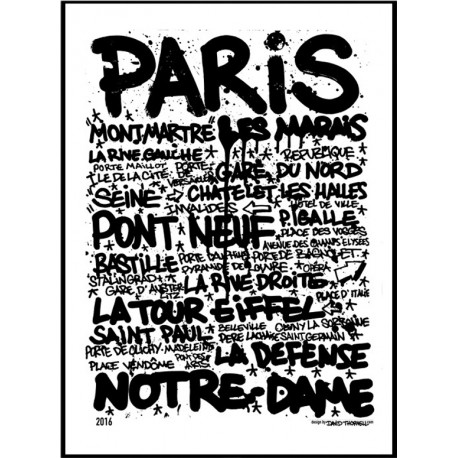 Paris Tags Poster