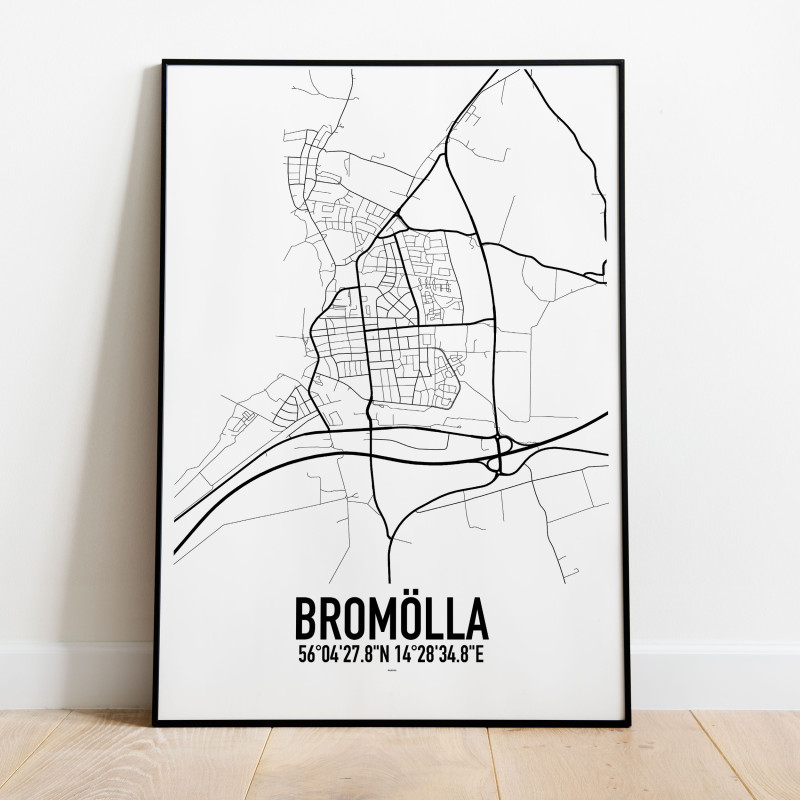 Bromölla Karta Poster