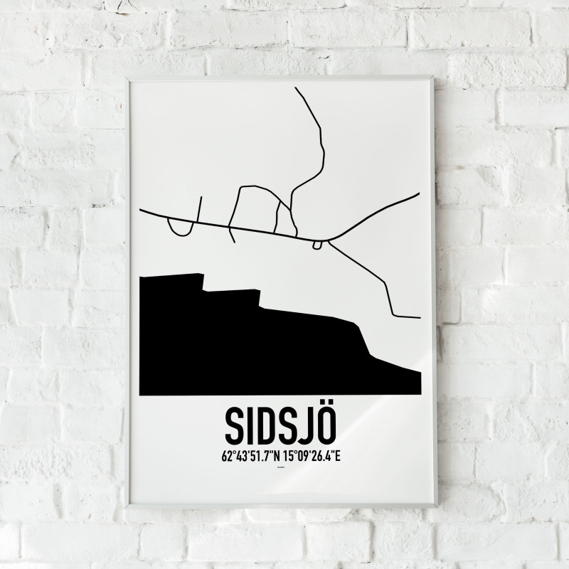 Sidsjö Karta Poster