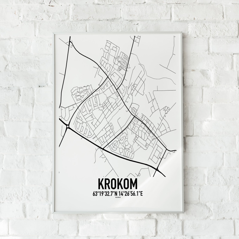 Krokom Karta Poster