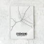 Strömsund Karta Poster