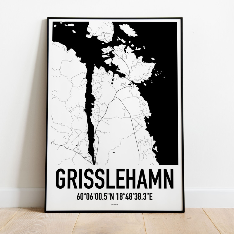 Grisslehamn Karta Poster