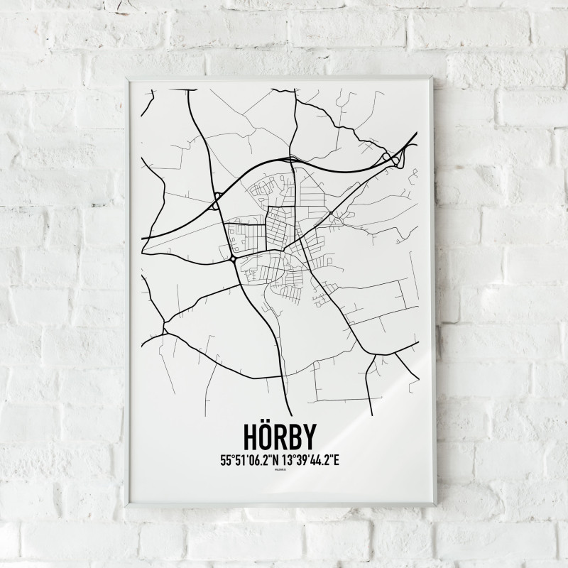 Hörby Karta Poster