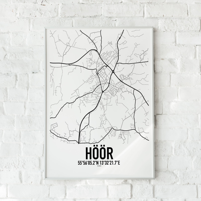 Höör Karta Poster